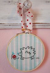 Hedgehog Embroidery PATTERN - PDF